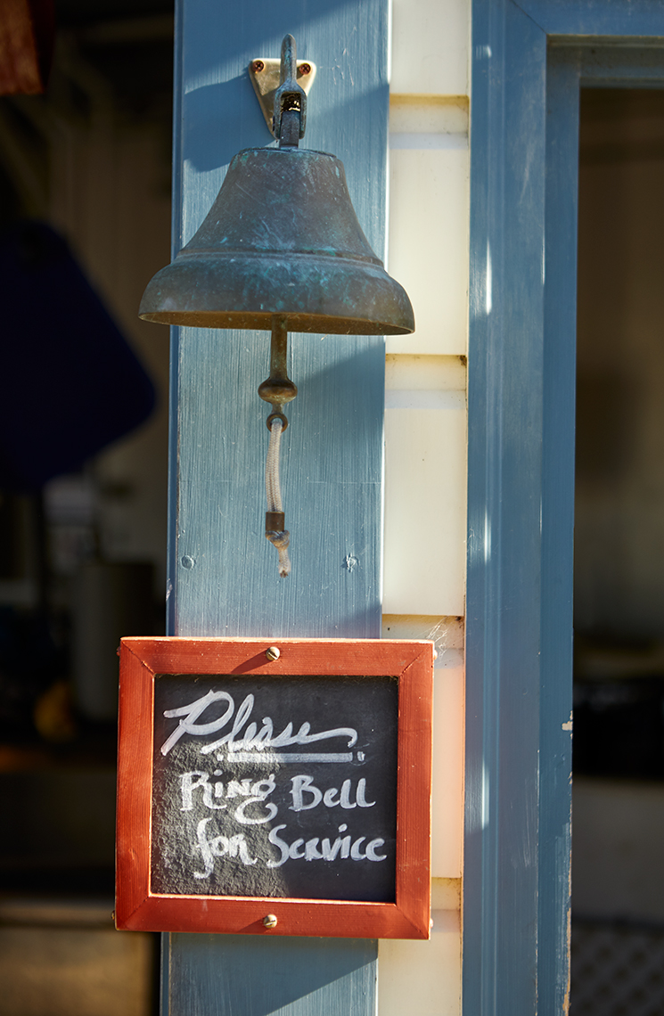 Bell for Service at Hog Island Oysters